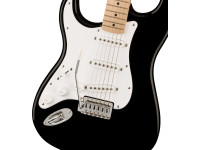 Fender Squier Sonic Left-Handed Maple Fingerboard White Pickguard Black Fender Squier Sonic Left-Handed Maple Fingerboard White Pickguard Black